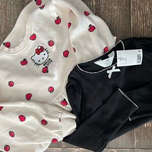 H&M Hello Kitty Dress and Long Sleeve Shirt Set